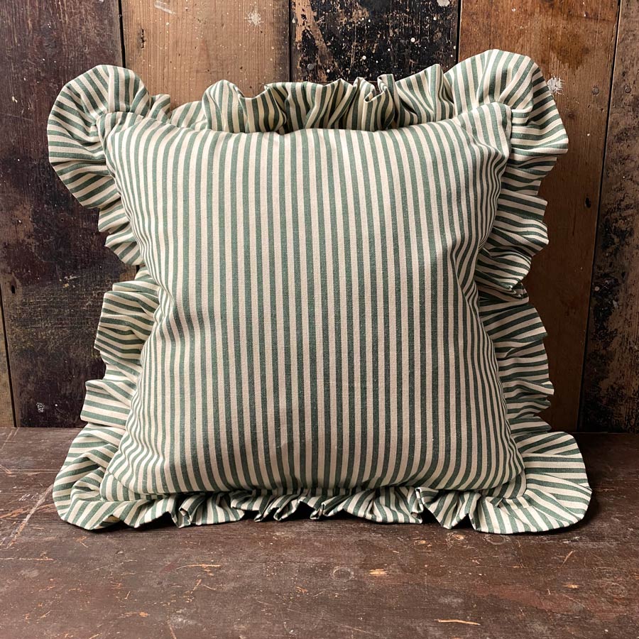 Alpha Stripe Ruffle Cushions - Image 5