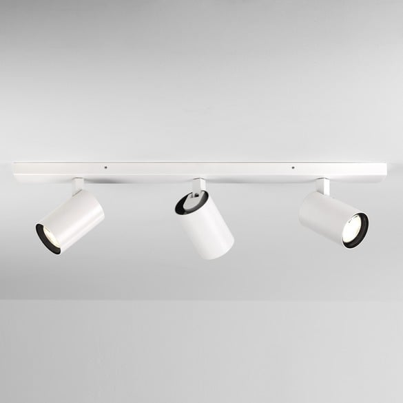 White Bathroom Spotlight - Aqua Triple