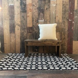 Welsh Tapestry Floor Rug - Black - Image 1