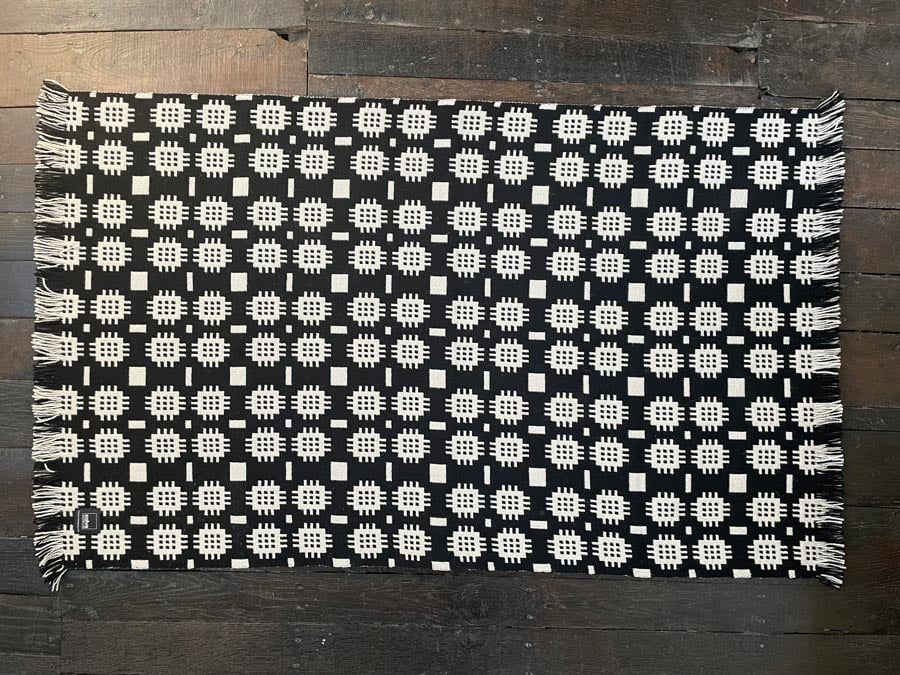 Welsh Tapestry Floor Rug - Black - Image 5