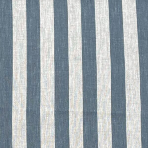 Beta Linen Stripe - Mid Blue - Image 2