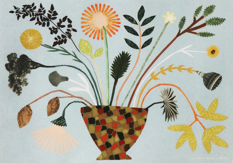 Blue Bouquet Print by Jo Waterhouse - Image 2