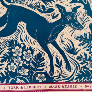 Mark Hearld Papier Dominote - Blue Whippet - Image 3