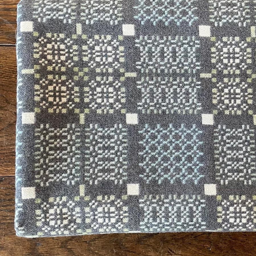 Knot Garden Welsh Throw - Bluestone - Image 1