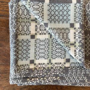 Knot Garden Welsh Throw - Bluestone - Image 4