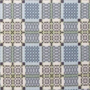 Knot Garden Welsh Throw - Bluestone - Image 3