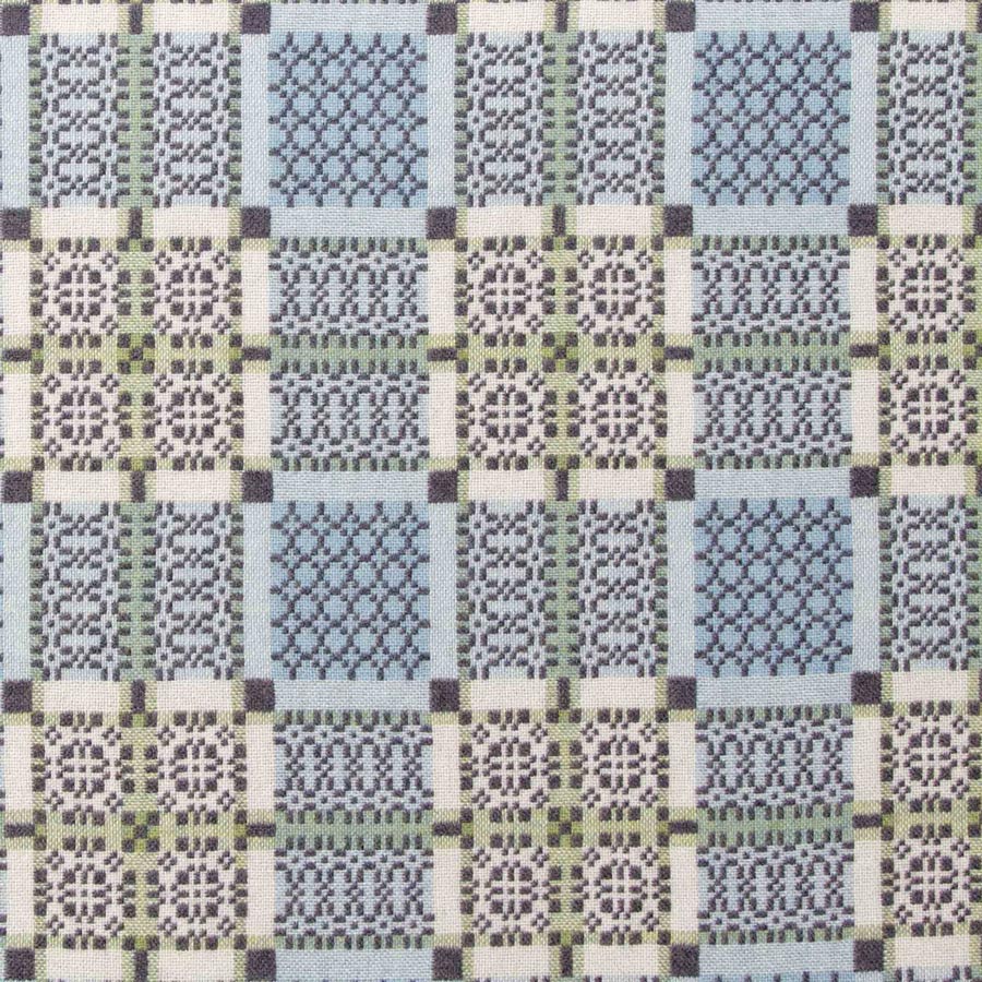 Knot Garden Welsh Throw - Bluestone - Image 3