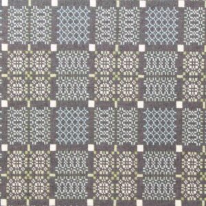 Knot Garden Welsh Throw - Bluestone - Image 2