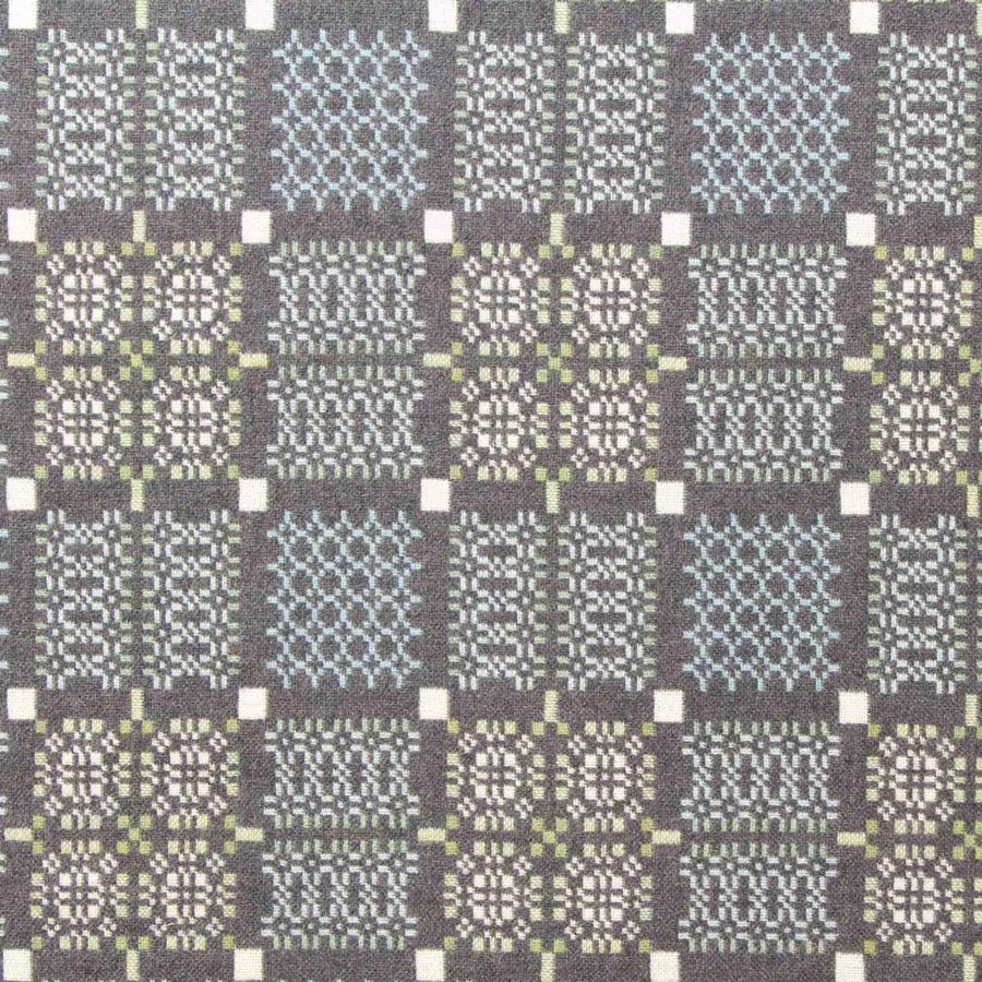 Knot Garden Welsh Throw - Bluestone - Image 2