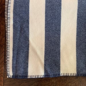 Broadstripe Welsh Single Blanket - Navy - Image 1