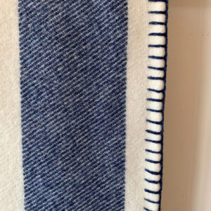 Broadstripe Welsh Single Blanket - Navy - Image 3