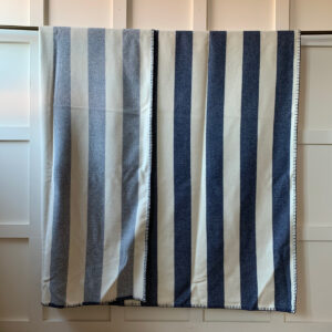 Broadstripe Welsh Single Blanket - Navy - Image 4