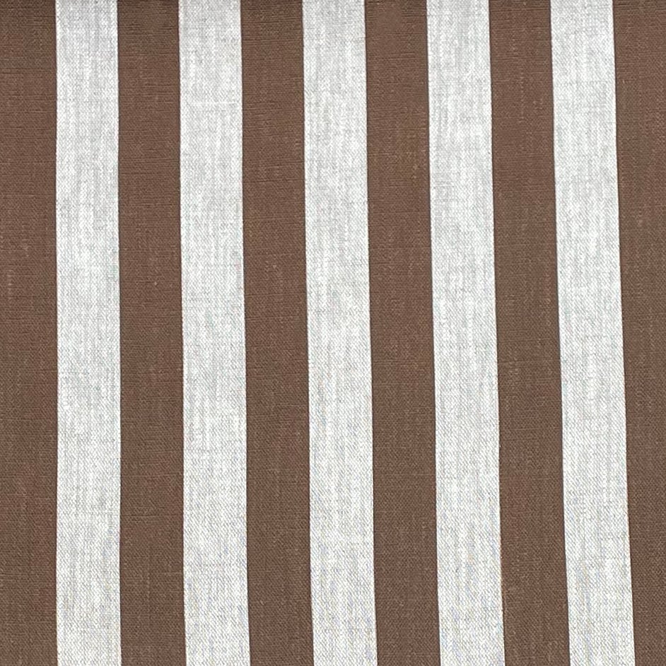 Beta Linen Stripe - Brown - Image 2