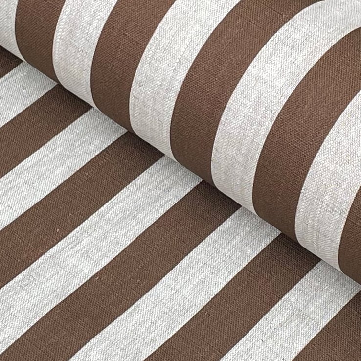 Beta Linen Stripe - Brown