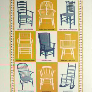 Country Chairs, Unframed Print by James Brown - Image 1