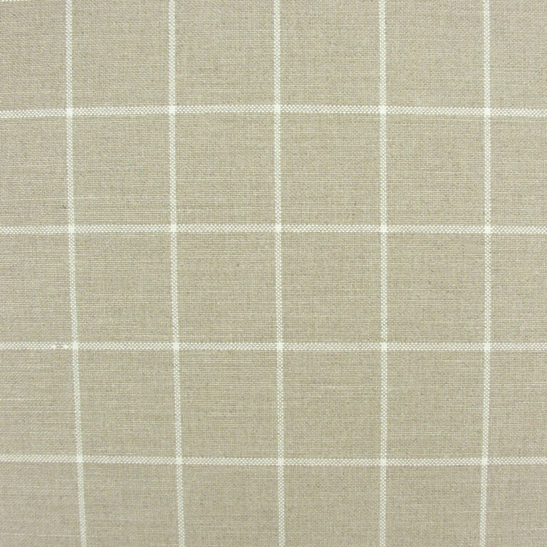 Linen Check - Oatmeal - Image 2