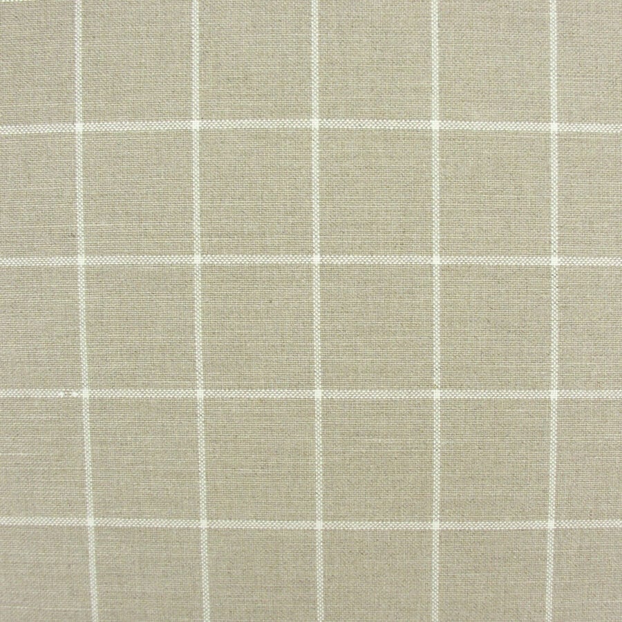 Linen Check - Oatmeal - Image 2
