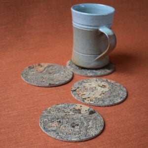 Set of Four Cork Coaster - Image 1