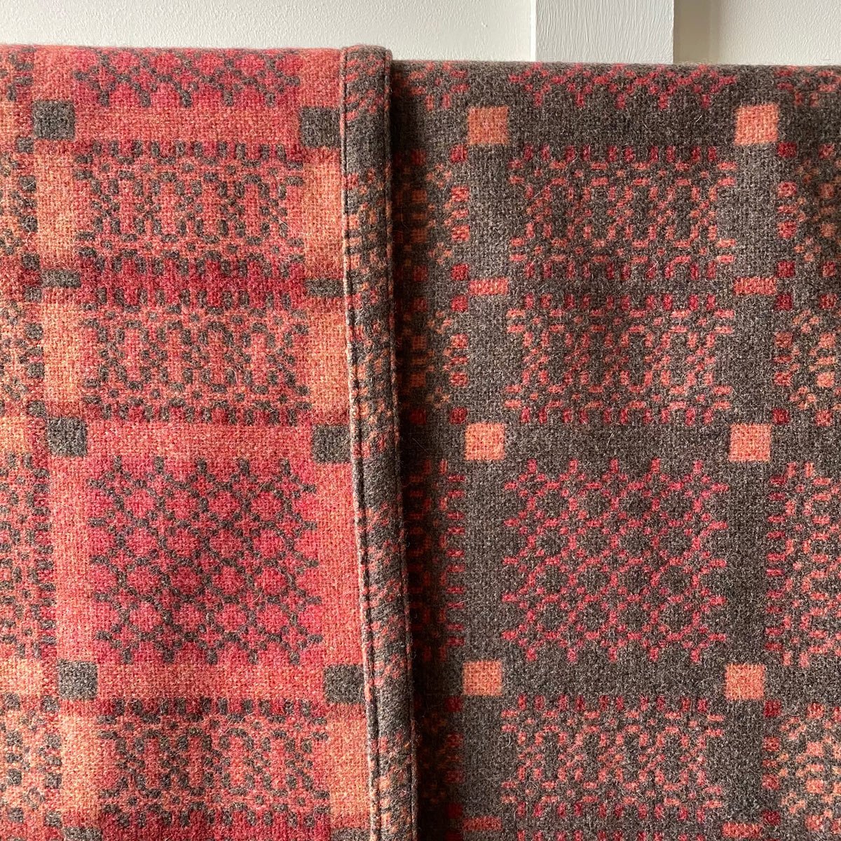 Knot Garden Welsh Throw - Copper - Image 4