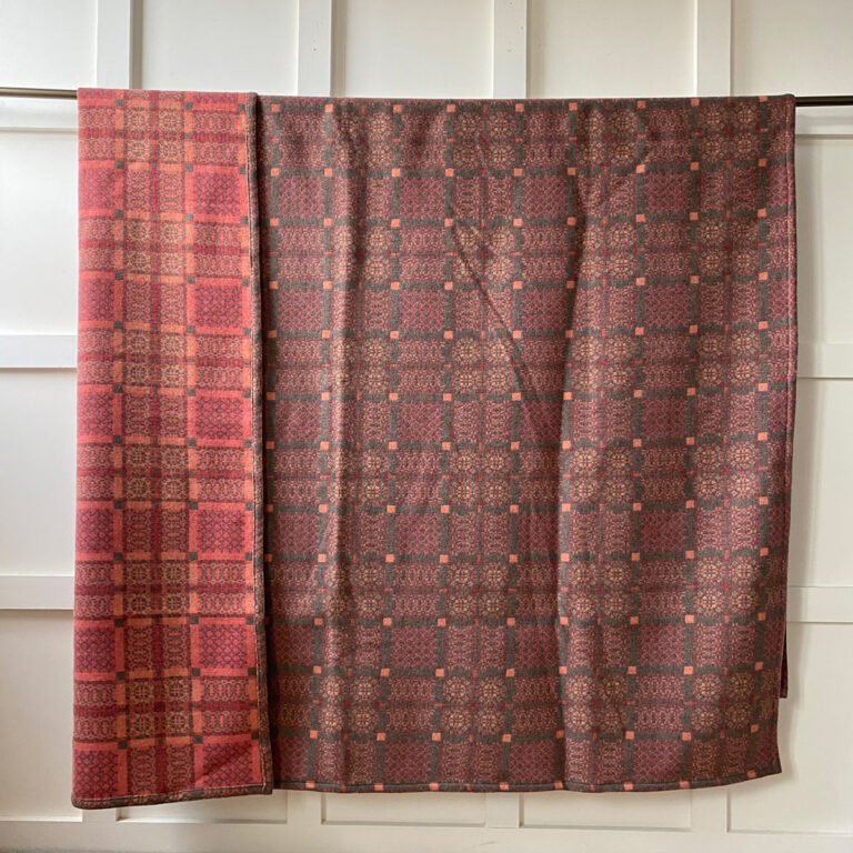 Knot Garden Welsh Throw - Copper - Image 5
