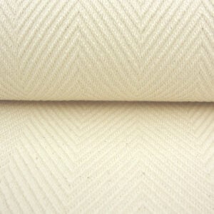 Plantation Cotton Herringbone - Cream - Image 3