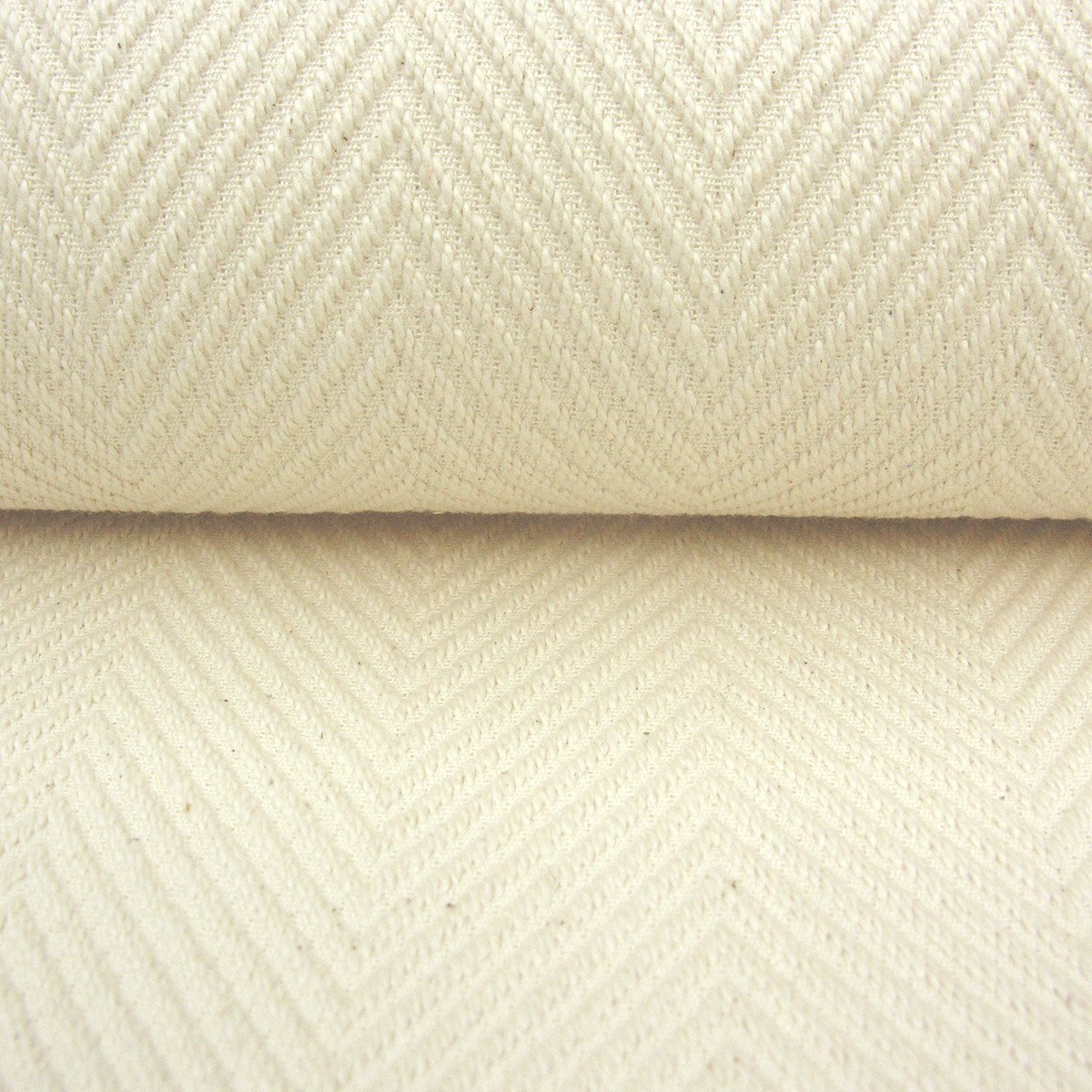 Plantation Cotton Herringbone - Cream - Image 3