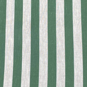 Beta Linen Stripe - Dark Green - Image 2