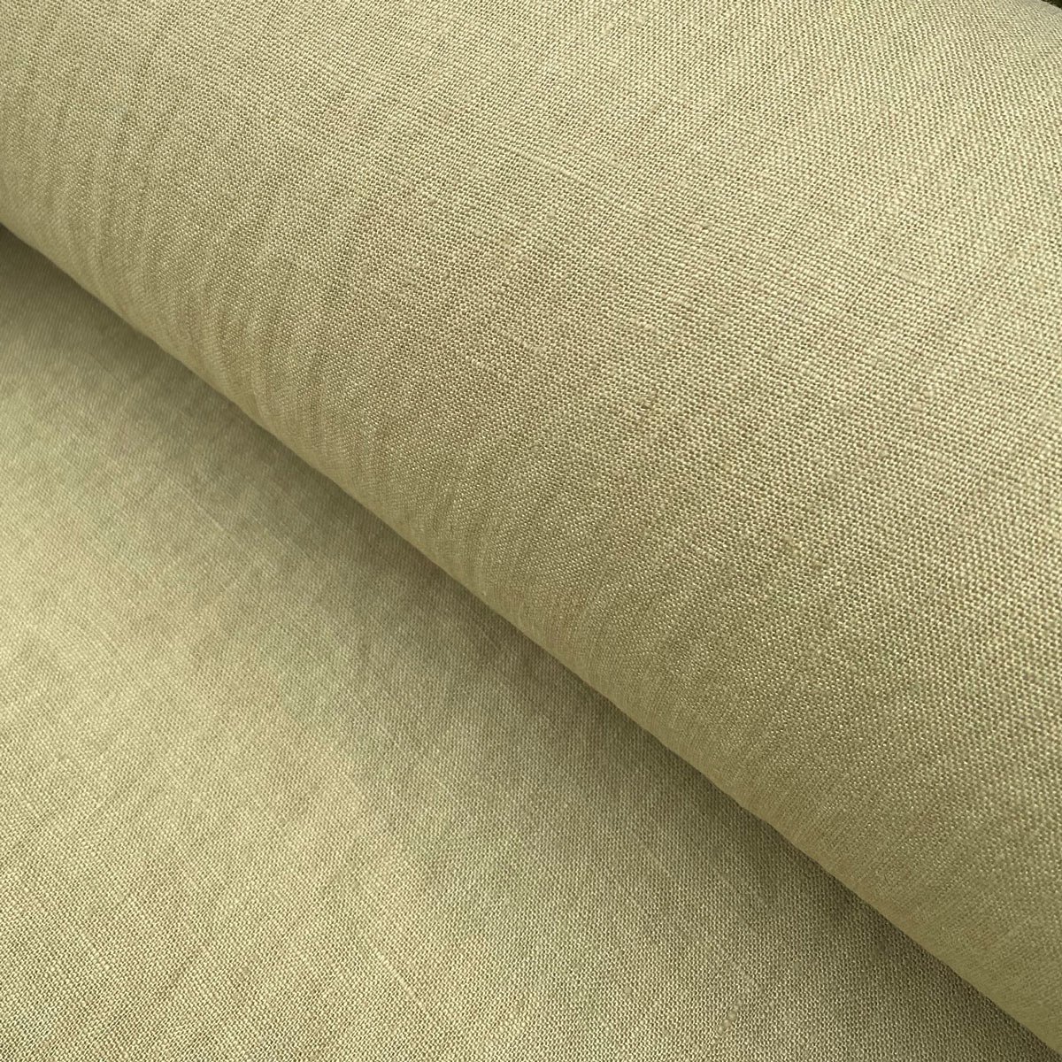 Washed Linen Khaki Green - Image 4