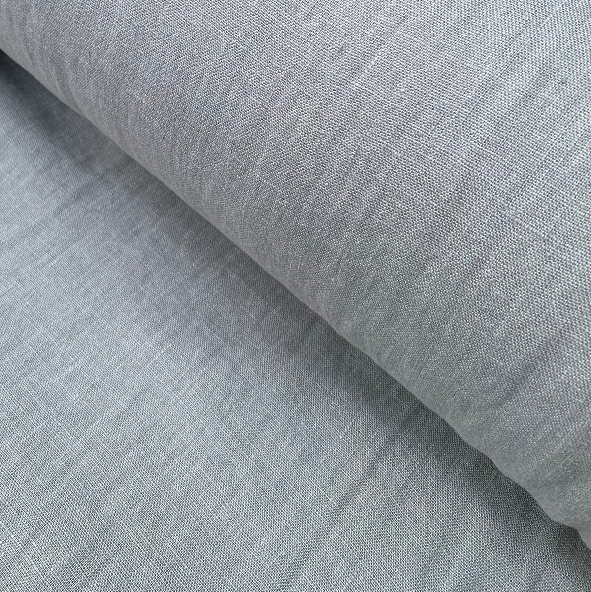 Washed Linen Petrol Blue - Image 3