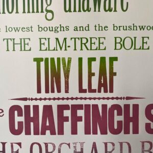 Oh to be in England, Letterpress Poster - Image 2