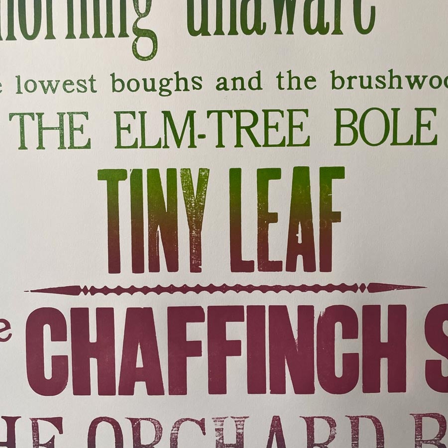 Oh to be in England, Letterpress Poster - Image 2