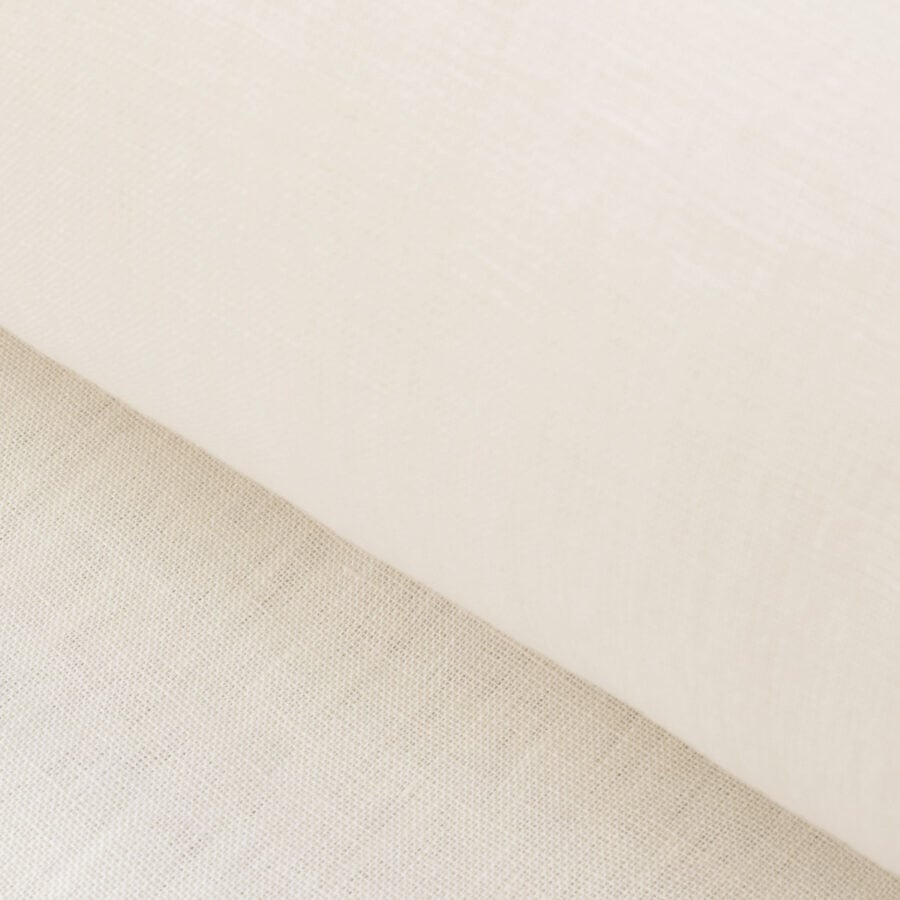 Extra Wide Linen Sheer - Ivory - Image 1