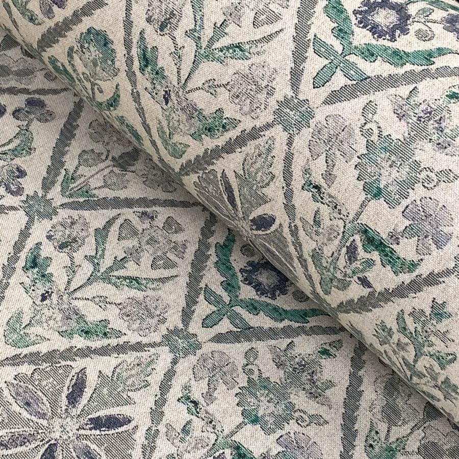 Extra Wide Fleur Trellis - Teal