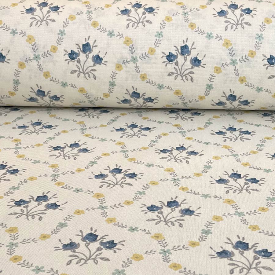 Florence - Indigo & Gold on Ivory - Image 3