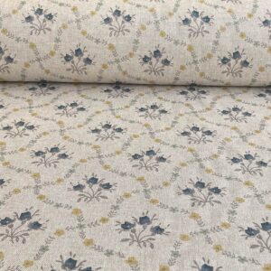 Florence - Indigo & Gold on Natural - Image 3