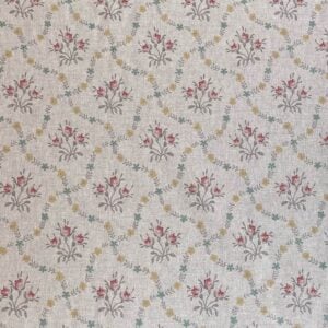 Florence - Pink & Seagreen on Natural - Image 2