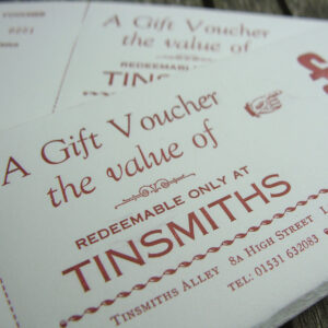 Tinsmiths Gift Voucher £50 - Image 1
