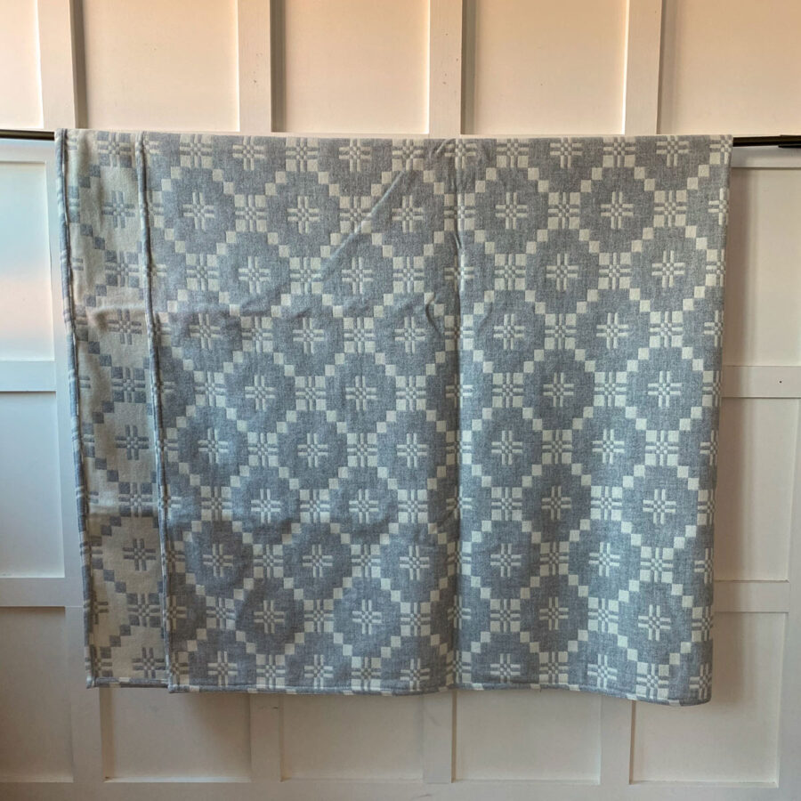 St David's Cross Welsh Single Blanket - Grey - Image 5