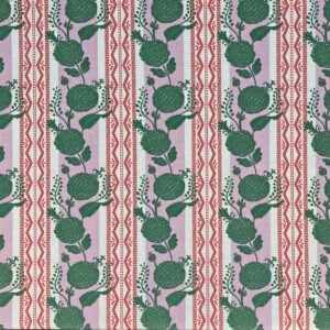 Haddon Stripe - Pink and Leaf Green - Image 2