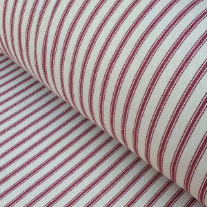 Hampton Ticking - Ruby - Image 1