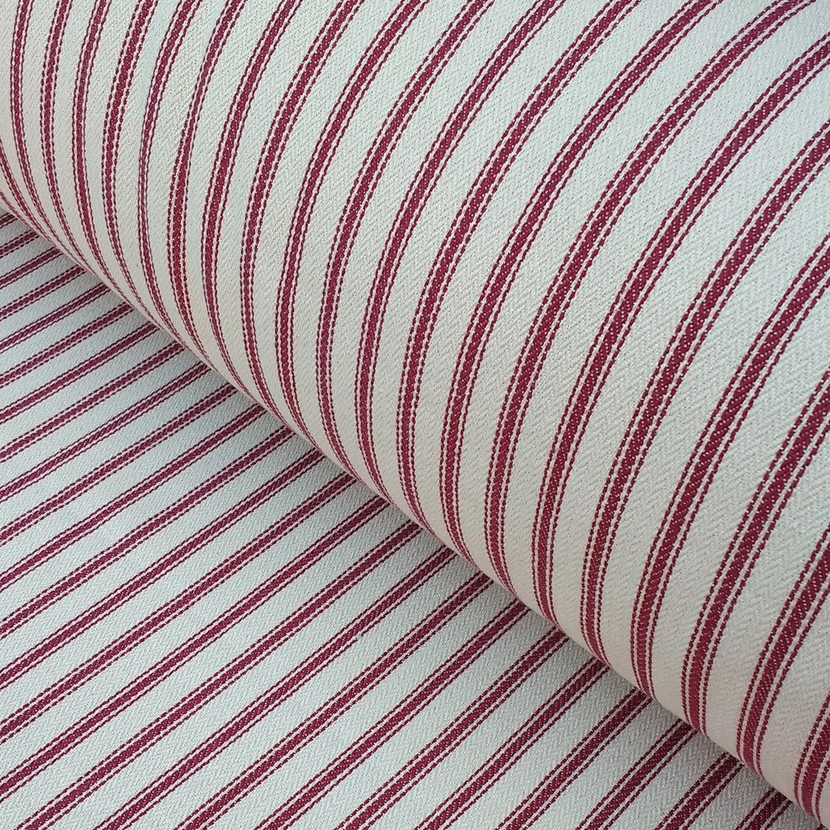 Hampton Ticking - Ruby - Image 1
