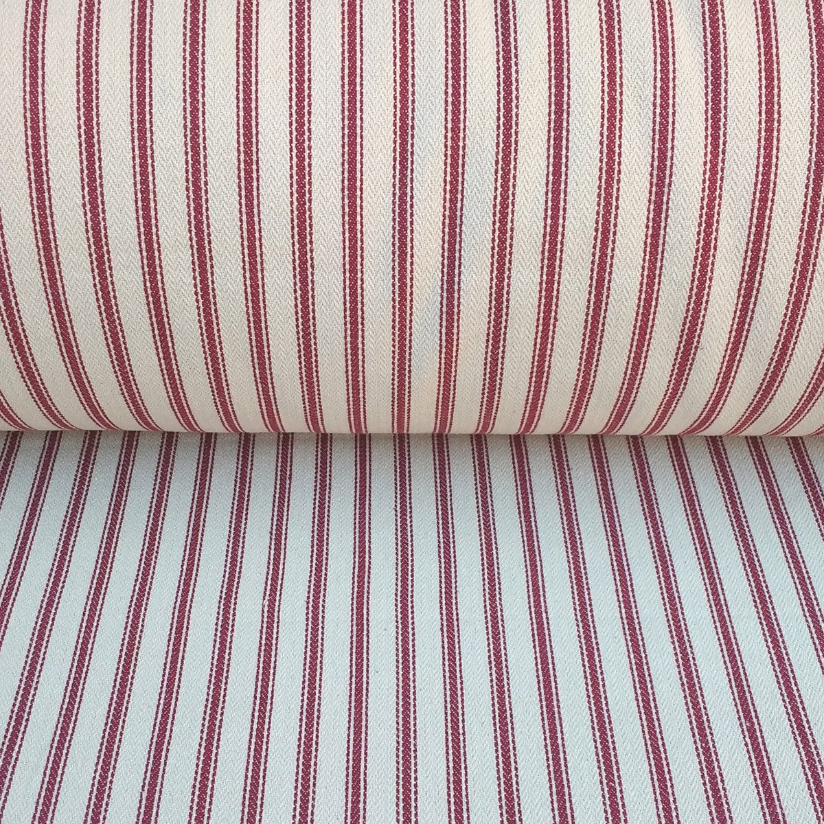 Hampton Ticking - Ruby - Image 3