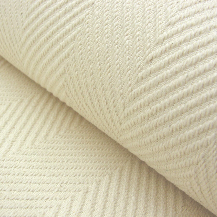 Plantation Cotton Herringbone - Cream