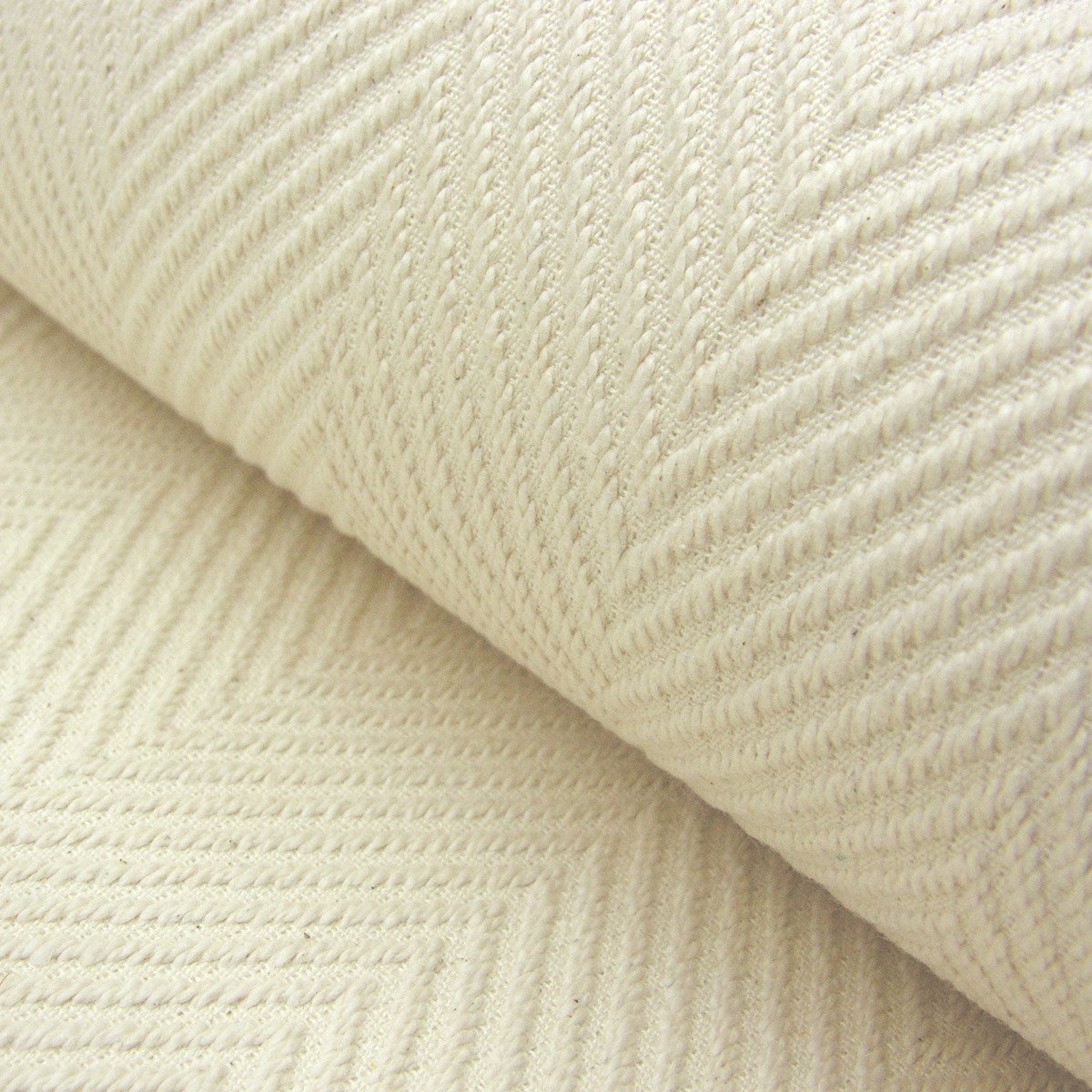 Plantation Cotton Herringbone - Cream - Image 1
