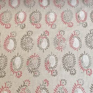 Extra Wide Indus - Coral on Natural - Image 2