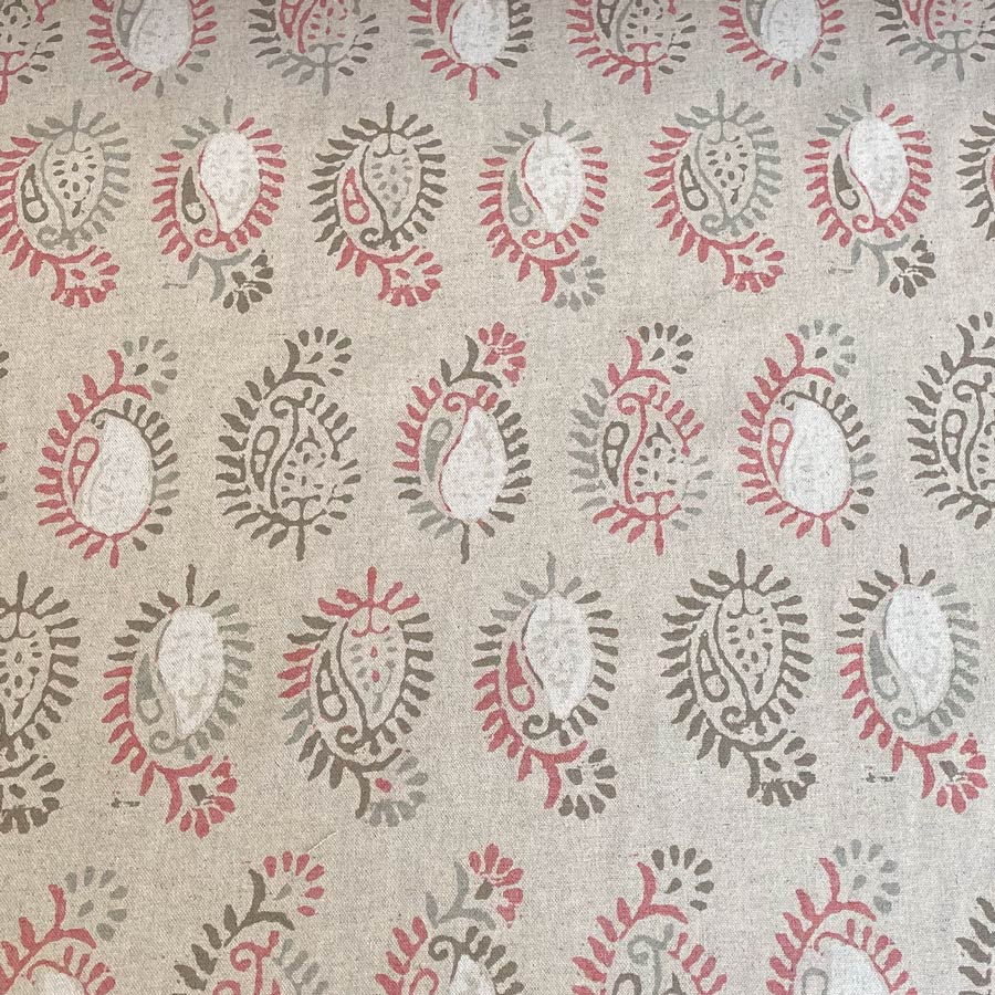 Extra Wide Indus - Coral on Natural - Image 2