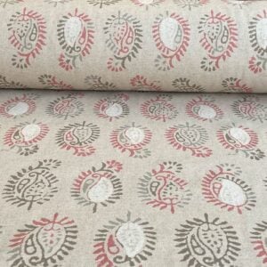 Extra Wide Indus - Coral on Natural - Image 3