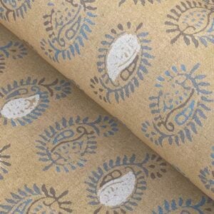 indus-honey-min-2.jpg Extra Wide Indus - Honey & Mineral Blue