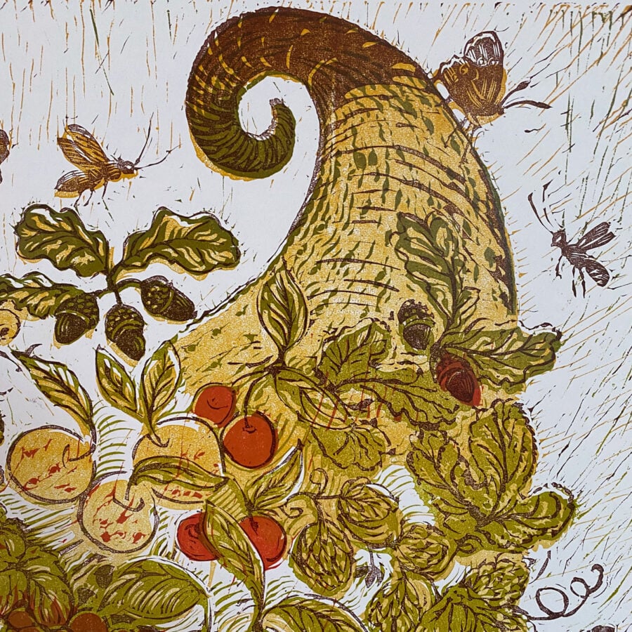 Herefordshire Cornucopia, Letterpress Poster Jen Whiskerd - Image 2