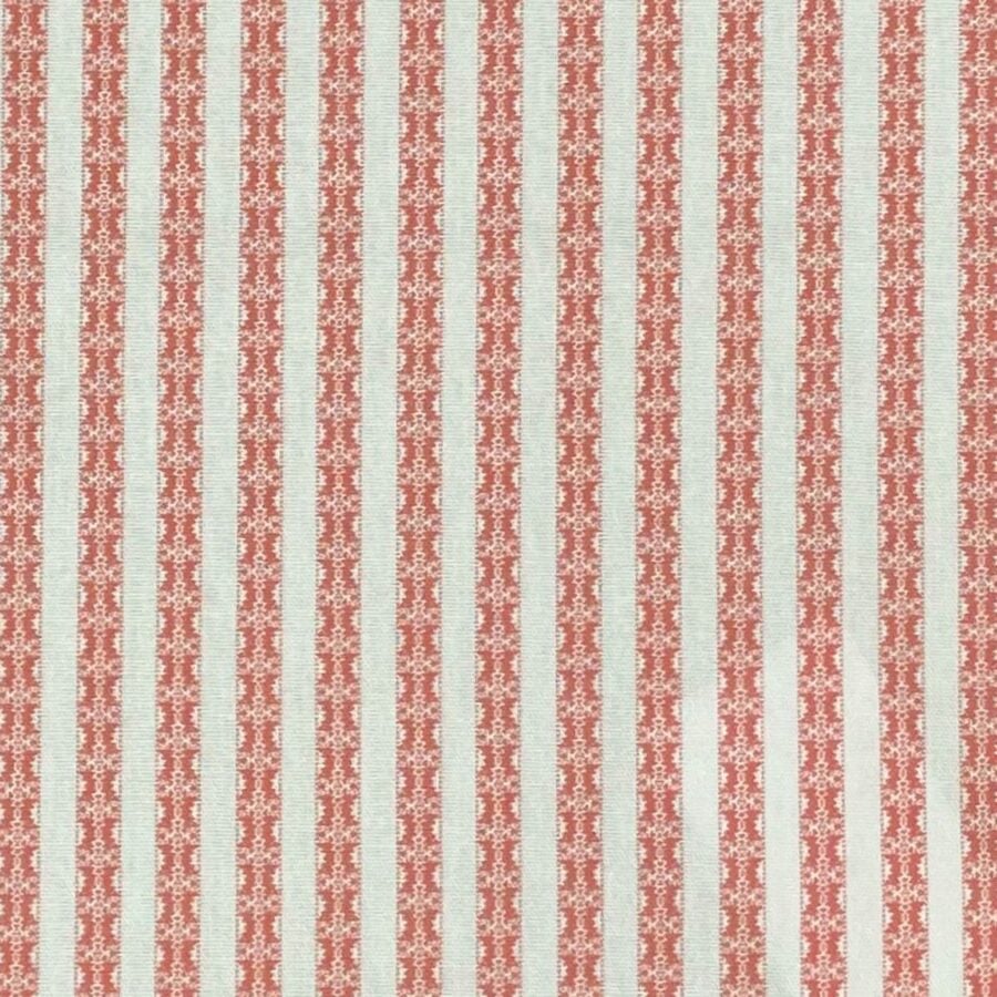 Keswick Stripe - Coral and Ivory - Image 2